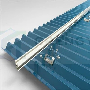 Trapezformet metal tagkrog til solar racking system