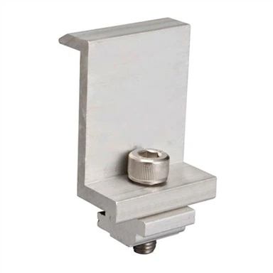 Solpaneler Ende klemmer