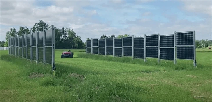 Dual-Use Vertical Solar Mounting Structure price