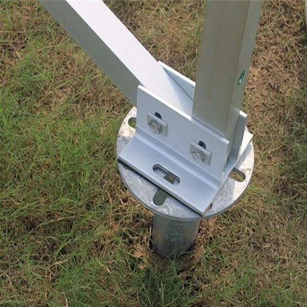 Fixed-Tilt Steel Ground Mount Foundations: Helical Piles, Driven Piles & Concrete factory