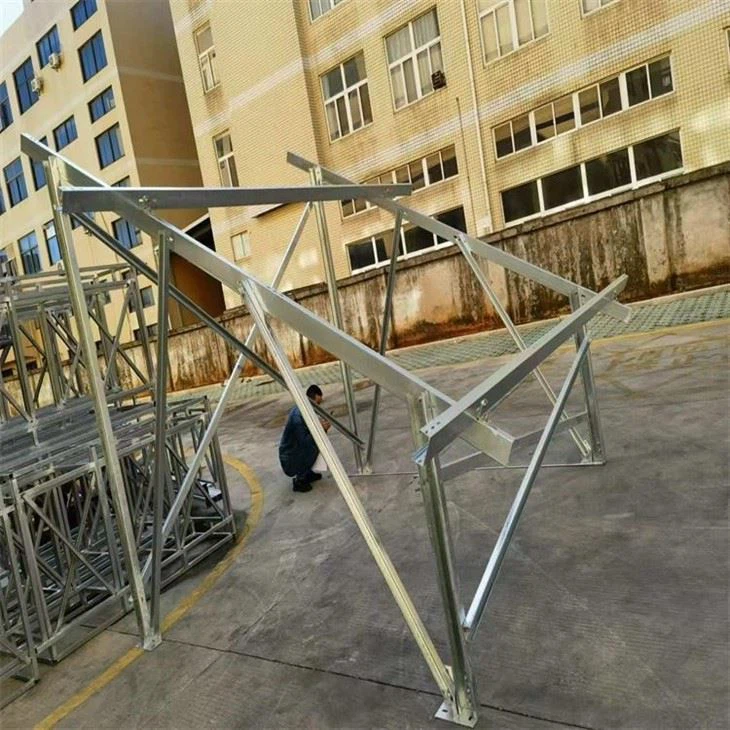Flat Roof Solar Mounting System With Concrete Base