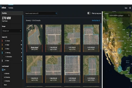 Multi-droneplatform til autonome solinspektioner, digital tvillingoprettelse