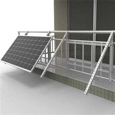 Balkon-Monteret solpanelstøttestruktur