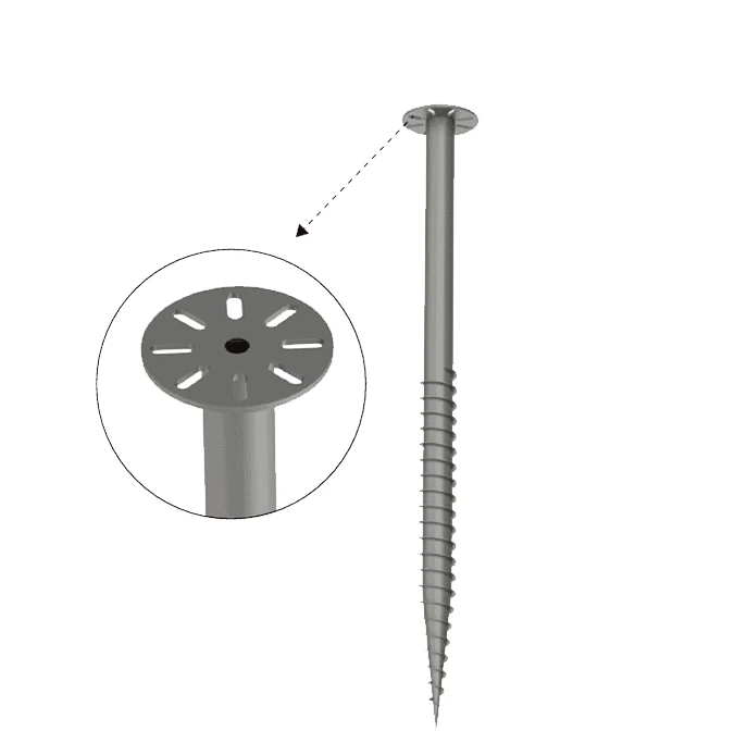 Solar Ground Screw Pile Foundation
