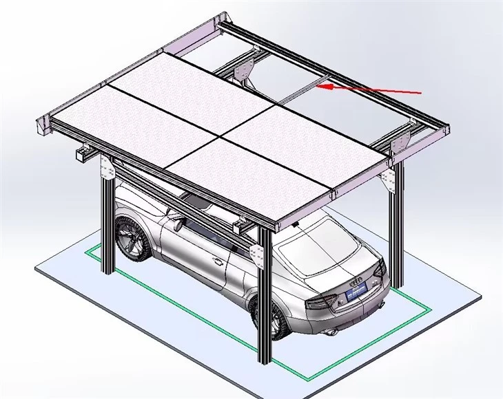 Solar Panel Carport Structure factory